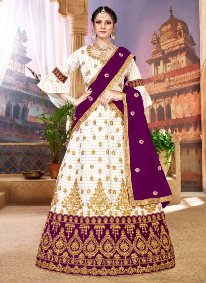 Aroma Silk Designer Wedding Party Wear Embroidered Lehenga Choli Collection 4001-4006